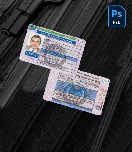 Congo driving license version 2 PSD
